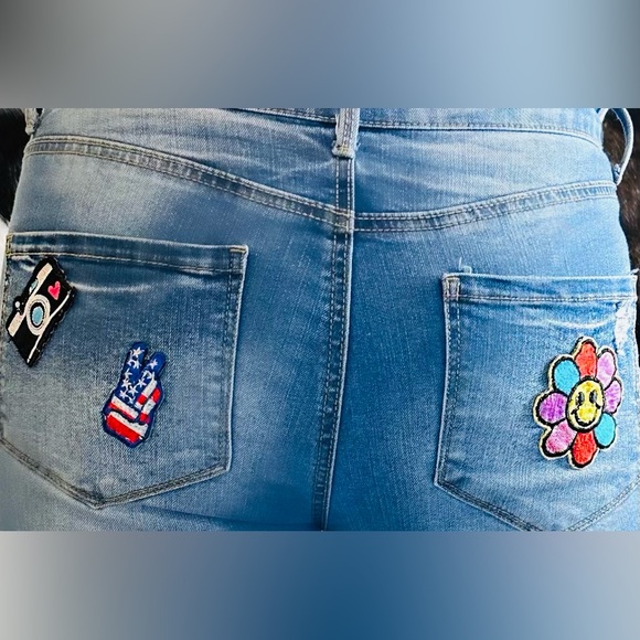 ‼️‼️ORIGINAL PATCHED JEANS CREATED 15 YEARS AGO‼️ SOLD‼️‼️ - Picture 2 of 2